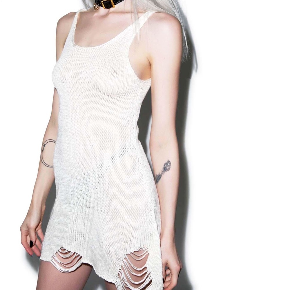 UNIF Loose Strings Mini Dress, Sz S